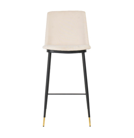 Evora Velvet Counter Stool - Set of 2 by TOV Furniture at Eve Furniture