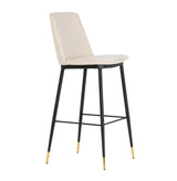 Evora Velvet Counter Stool - Set of 2 by TOV Furniture at Eve Furniture