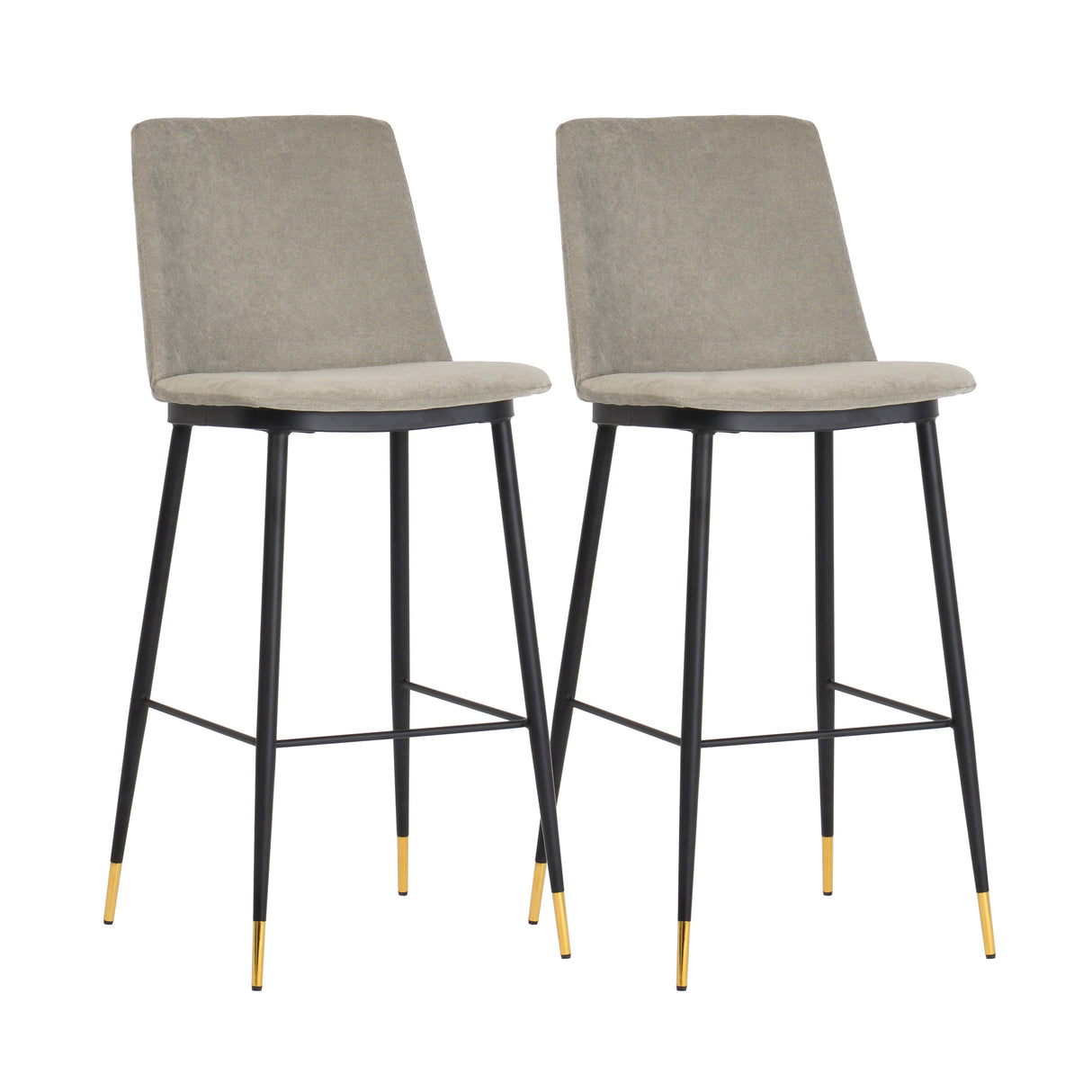 Evora Velvet Counter Stool - Set of 2 by TOV Furniture at Eve Furniture