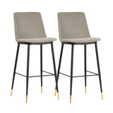 Evora Velvet Counter Stool - Set of 2 by TOV Furniture at Eve Furniture