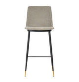 Evora Velvet Counter Stool - Set of 2 by TOV Furniture at Eve Furniture