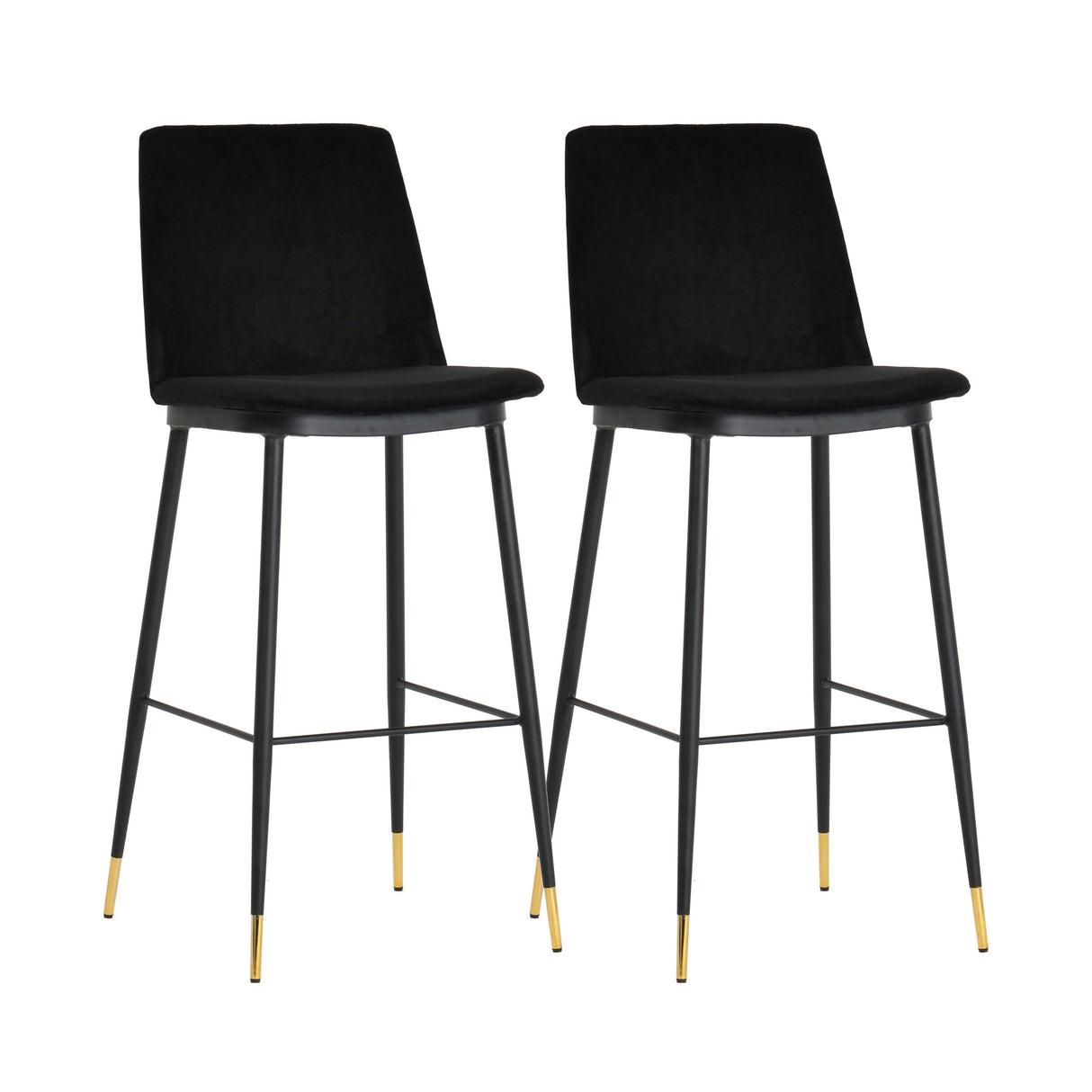 Evora Velvet Counter Stool - Set of 2 by TOV Furniture at Eve Furniture