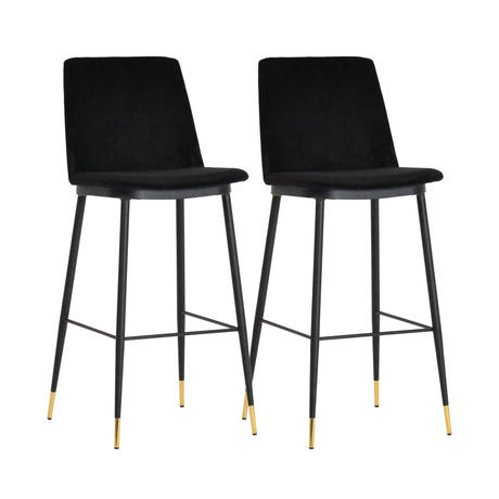 Evora Velvet Counter Stool - Set of 2 by TOV Furniture at Eve Furniture