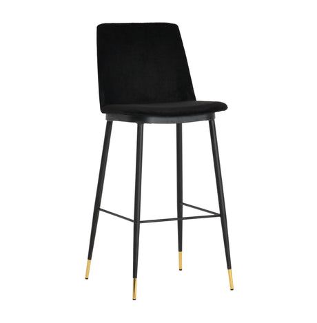 Evora Velvet Counter Stool - Set of 2 by TOV Furniture at Eve Furniture