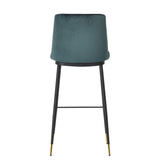 Evora Velvet Counter Stool - Set of 2 by TOV Furniture at Eve Furniture