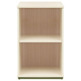 Evren Natural/Off White 2-cubby Vertical Bookcase by Coaster at Eve Furniture