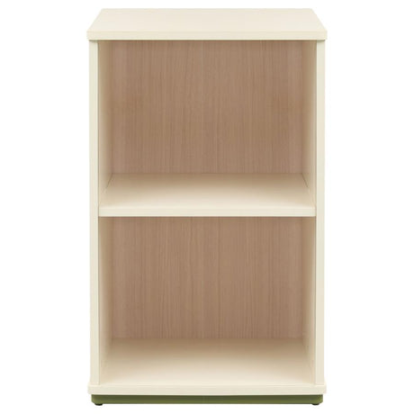Evren Natural/Off White 2-cubby Vertical Bookcase by Coaster at Eve Furniture