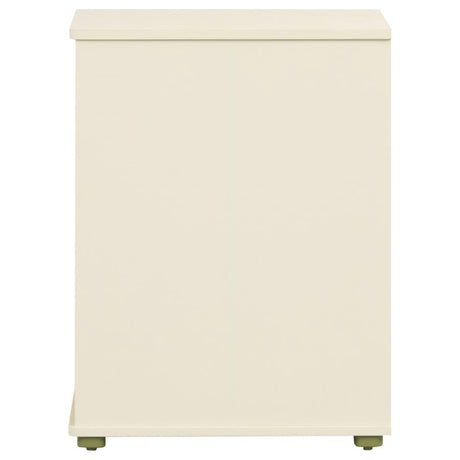 Evren Natural/Off White 2-cubby Vertical Bookcase by Coaster at Eve Furniture