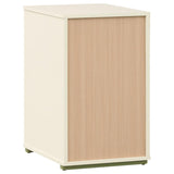 Evren Natural/Off White 2-cubby Vertical Bookcase by Coaster at Eve Furniture