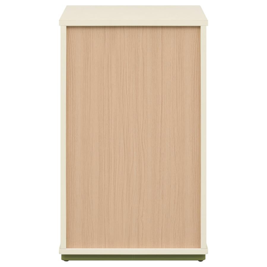 Evren Natural/Off White 2-cubby Vertical Bookcase by Coaster at Eve Furniture