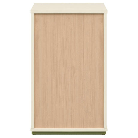 Evren Natural/Off White 2-cubby Vertical Bookcase by Coaster at Eve Furniture