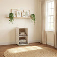 Evren Natural/Off White 2-cubby Vertical Bookcase by Coaster at Eve Furniture