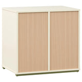 Evren Natural/White 4-cubby Horizontal Bookcase by Coaster at Eve Furniture