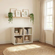 Evren Natural/White 4-cubby Horizontal Bookcase by Coaster at Eve Furniture