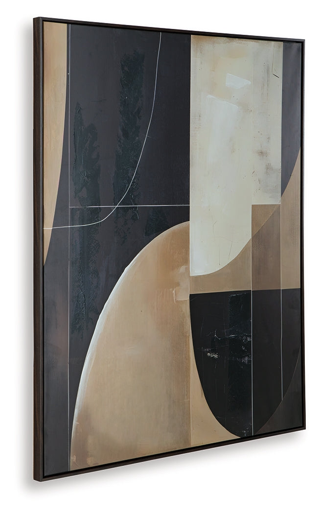 Ewanford Black/Brown/Tan Wall Art by Ashley at Eve Furniture
