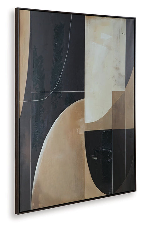 Ewanford Black/Brown/Tan Wall Art by Ashley at Eve Furniture