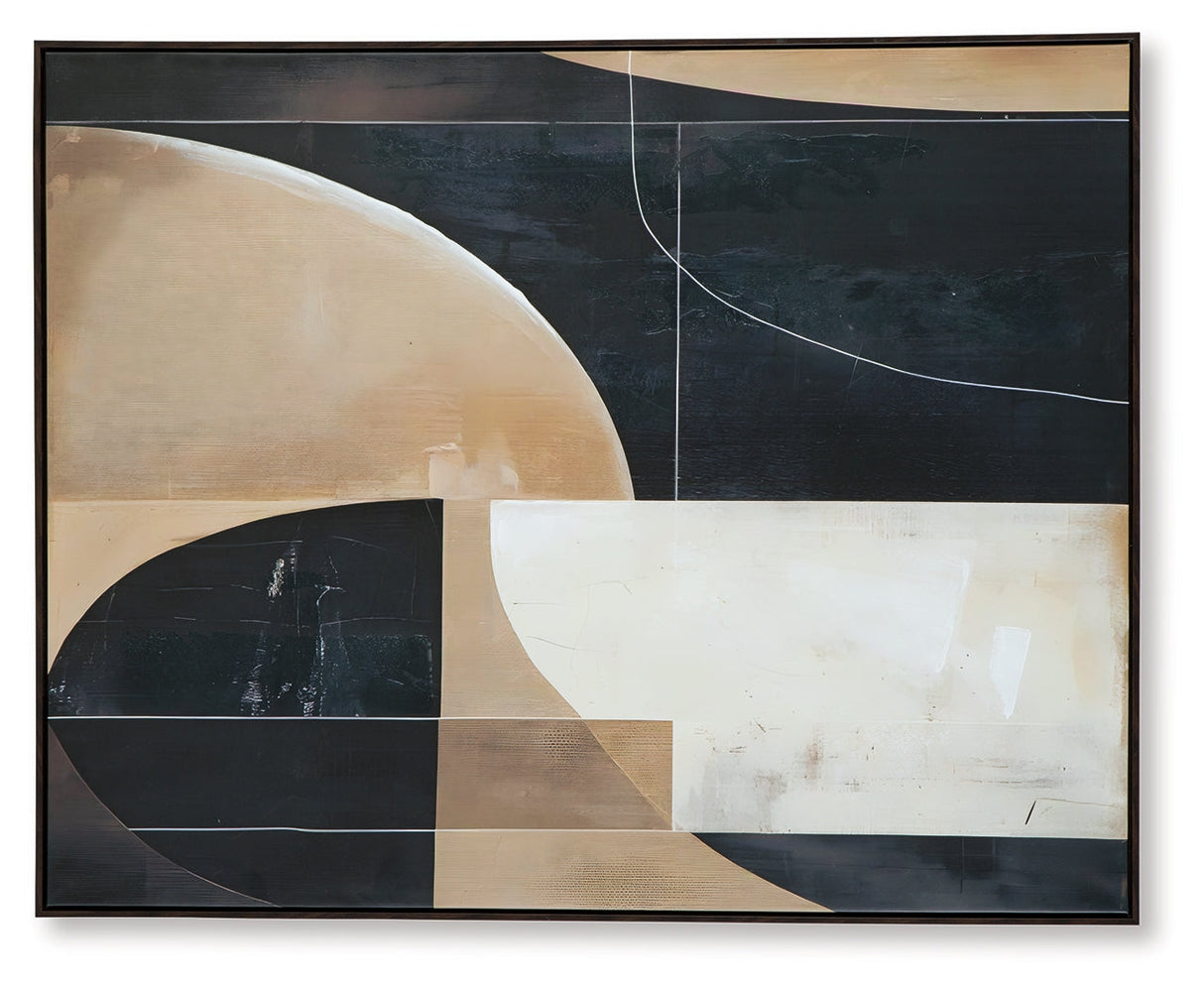 Ewanford Black/Brown/Tan Wall Art by Ashley at Eve Furniture