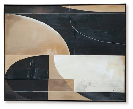 Ewanford Black/Brown/Tan Wall Art by Ashley at Eve Furniture
