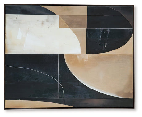 Ewanford Black/Brown/Tan Wall Art by Ashley at Eve Furniture