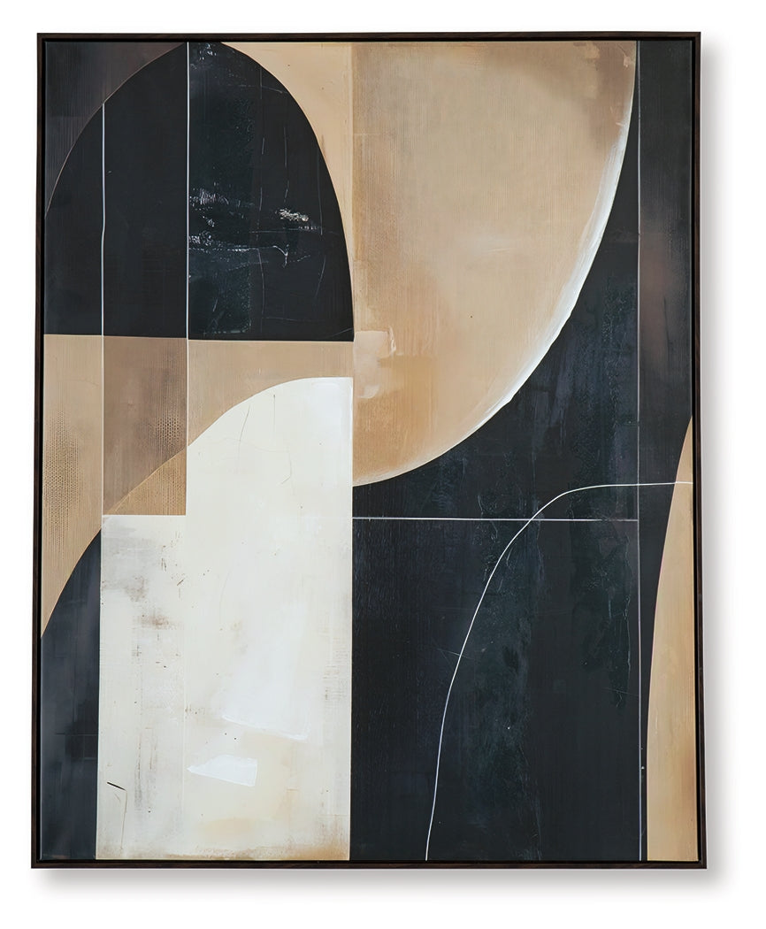 Ewanford Black/Brown/Tan Wall Art by Ashley at Eve Furniture