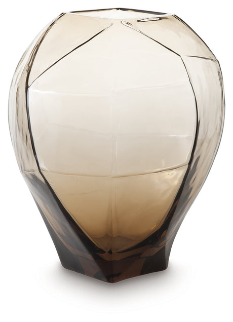 Ewart Light Brown Vase by Ashley at Eve Furniture