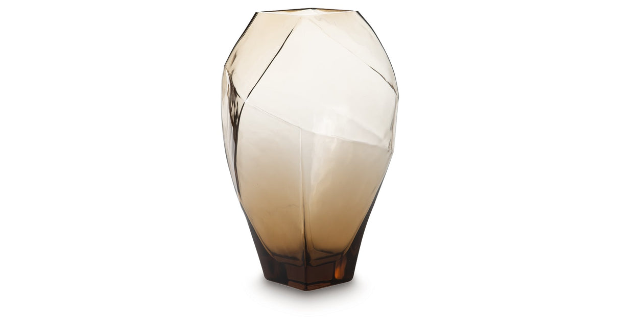 Ewart Light Brown Vase by Ashley at Eve Furniture