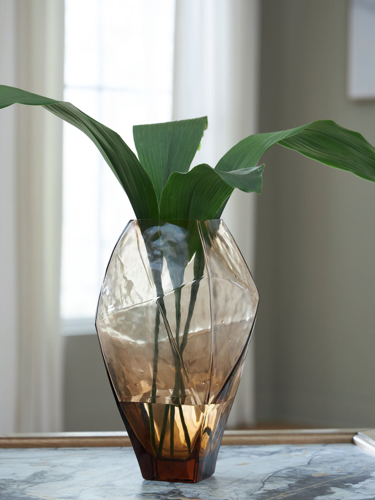 Ewart Light Brown Vase by Ashley at Eve Furniture
