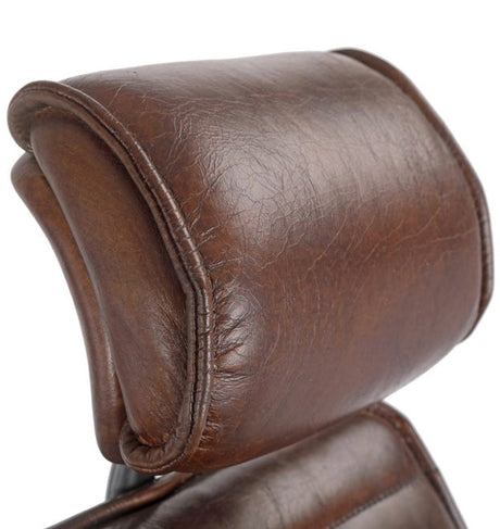 Executive Office Chair Dark Brown Leather by Moe's Home at Eve Furniture