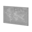 Explorer - World Map - Graphite by Vintage Collection a Hand Embellished Textured Canvas by Mercana at Eve Furniture