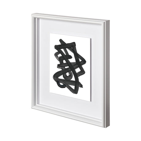 Expression 2 by Lora Gold a Hand Embellished Textured Framed Art Print Matted under Glass by Mercana at Eve Furniture