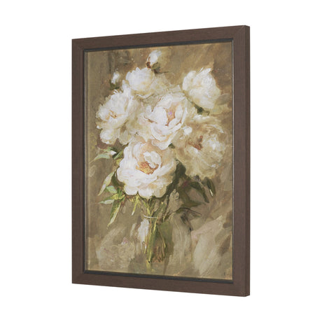Exquisite Bloom by Mercana Studio Hand-Embellished Textured Framed Artwork Matted by Mercana at Eve Furniture