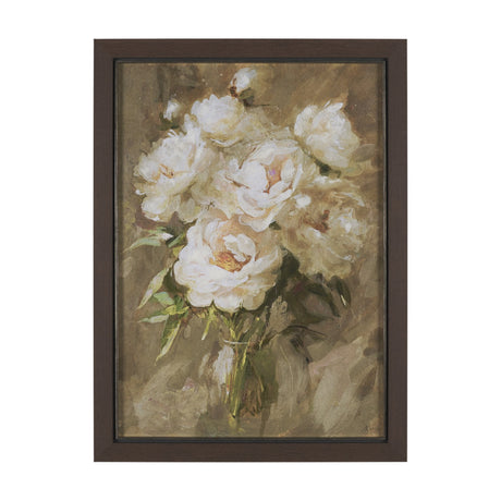 Exquisite Bloom by Mercana Studio Hand-Embellished Textured Framed Artwork Matted by Mercana at Eve Furniture