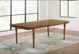 Extension Mustard & Brown Expandable Dining Room Set by Ashley at Eve Furniture