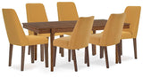 Extension Mustard & Brown Expandable Dining Room Set by Ashley at Eve Furniture