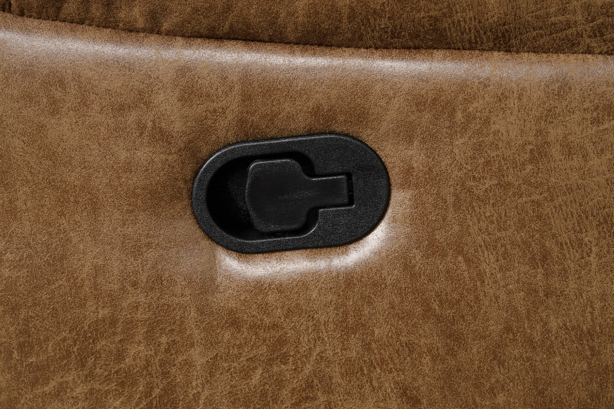 Ezekius Brown Leatherette Reclining Living Room Set by Furniture of America at Eve Furniture