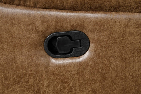 Ezekius Brown Leatherette Reclining Living Room Set by Furniture of America at Eve Furniture