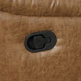 Ezekius Brown Manual Reclining Sectional by Furniture of America at Eve Furniture