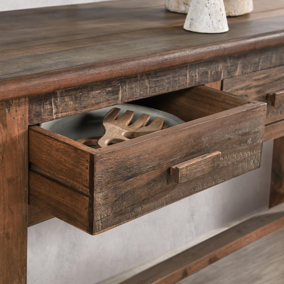 Ezra 6 Drawer Console Table by Classic Home at Eve Furniture