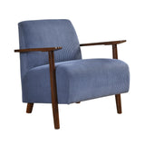 Ezra Blue Accent Chair by Homelegance at Eve Furniture
