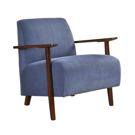 Ezra Blue Accent Chair by Homelegance at Eve Furniture