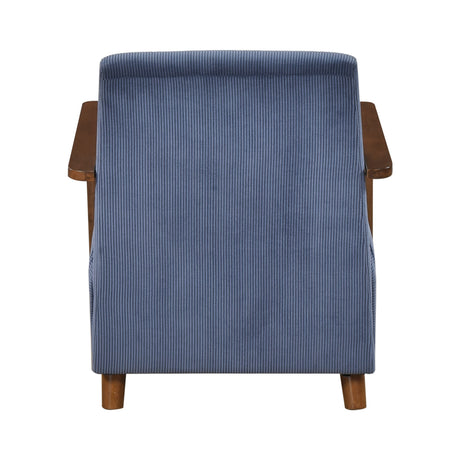 Ezra Blue Accent Chair by Homelegance at Eve Furniture