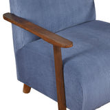 Ezra Blue Accent Chair by Homelegance at Eve Furniture
