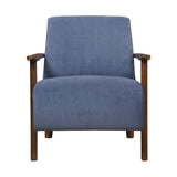 Ezra Blue Accent Chair by Homelegance at Eve Furniture