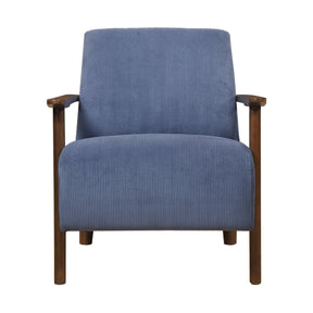 Ezra Blue Accent Chair by Homelegance at Eve Furniture