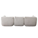 Ezra Cream Fabric 3-Pc Sectional by Diamond Sofa at Eve Furniture