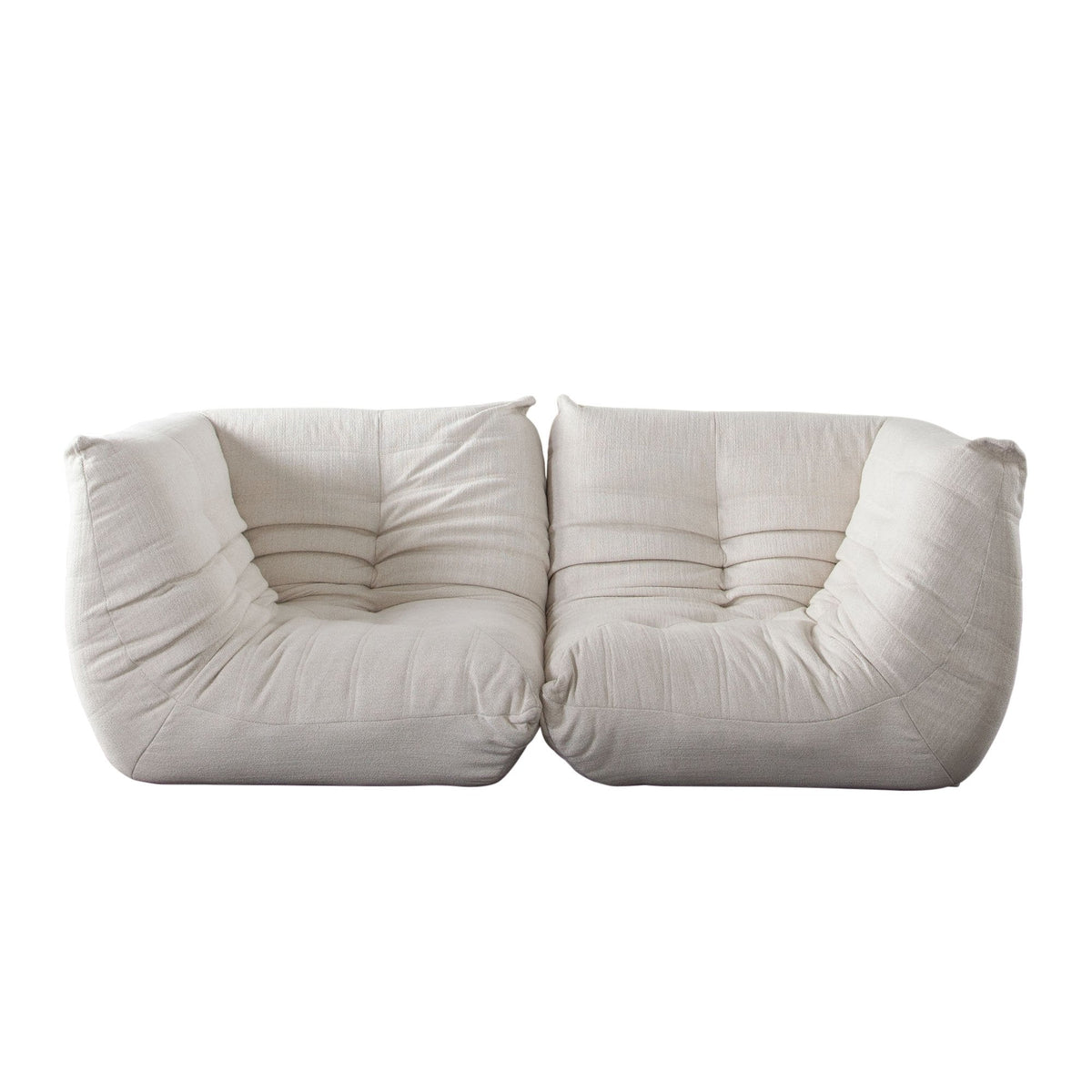 Ezra Cream Fabric 3-Pc Sectional by Diamond Sofa at Eve Furniture
