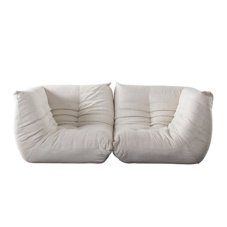 Ezra Cream Fabric 3-Piece Sectional by Diamond Sofa at Eve Furniture