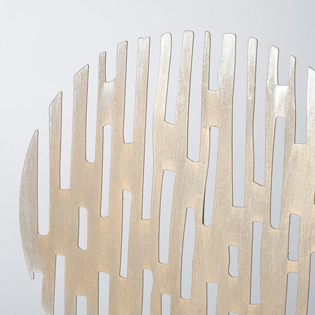 Ezra (Large) 13L x 3W Gold Metal Circular Decorative Object by Mercana at Eve Furniture