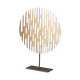 Ezra (Large) 13L x 3W Gold Metal Circular Decorative Object by Mercana at Eve Furniture