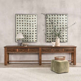 Ezra Natural 6 Drawer Console Table by Classic Home at Eve Furniture